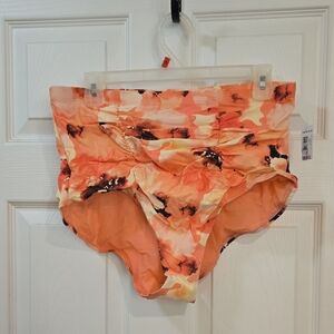 Torrid High Rise Swim Bottoms Multi Floral